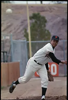 Juan Marichal Practicing Baseball