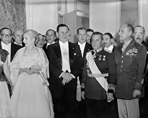 Juan Peron with Wife and Dignitaries