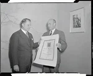 Juan T Prints: Juan Trippe Receiving Safety Council Award