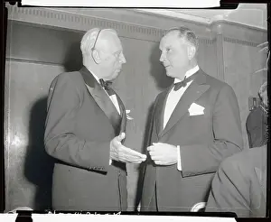 Alfred P Prints: Juan Trippe Talking with Alfred P. Sloan