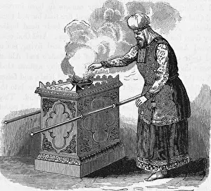 Turban Prints: Judaic Priest Burning Incense