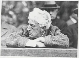 Judge Kenesaw Mountain Landis Propped in the Grandstand