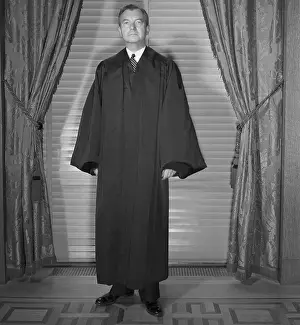 Robert Houghwout Jackson Prints: Judge Robert H. Jackson Posing in Robe