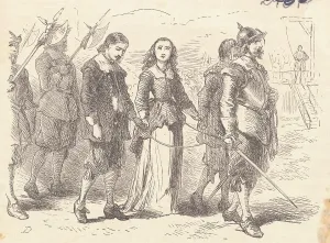 Town Scene Prints: Judged Suspects Being Escorted to Execution Destination