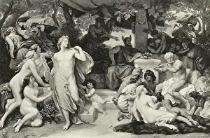Myth Prints: The Judgement Of Midas/Illustration