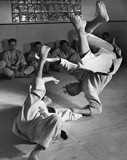 Upside Down Prints: Judo Throw