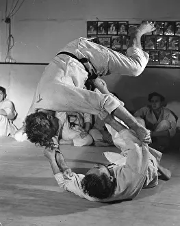 Upside Down Prints: Judo Throw