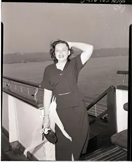 Judy Garland Arriving in New York from London
