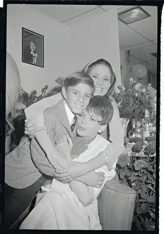 Judy Garland and Her Children Hugging