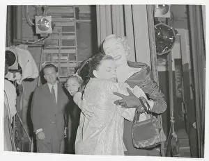 Judy Garland Being Hugged by Marlene Dietrich