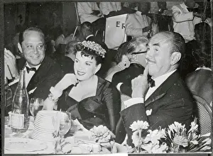 Jack L Prints: Judy Garland with Husband and Friend at Polio Benefit