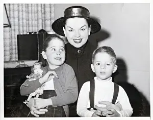 Judy Garland With Her Kids, Boy & Girl