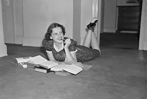 Judy Garland Lying on Floor