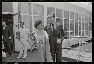 Judy Garland and Mark Herron with Press