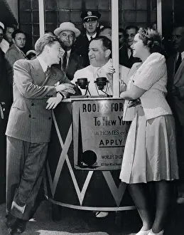Judy Garland and Mickey Rooney Greeting Mayor of New York