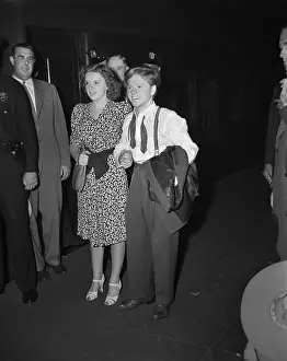 Judy Garland and Mickey Rooney Walking Through Hall of Grand Central