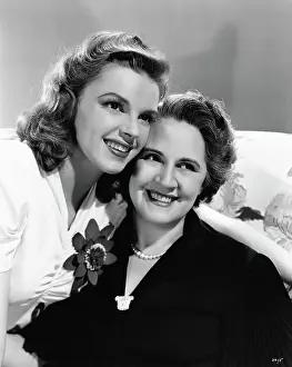 Judy Garland with Her Mom