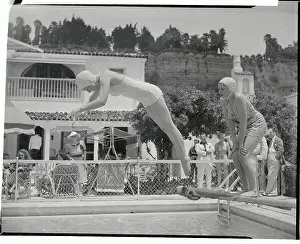 Judy Garland and Peers at Swimming Party