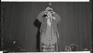 Judy Garland Performing in Clown Makeup
