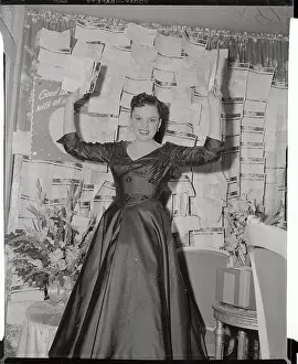 Judy Garland Standing Near Fans Greeting Display