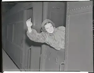 Judy Garland Waving from Train
