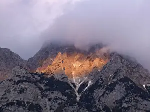 Alps Prints: Julian Alps at dusk near Bovec, Triglav National Park, Slovenia, Europe