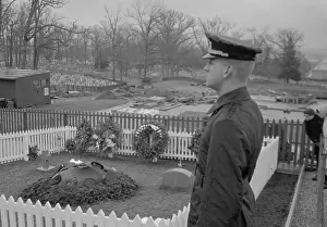 Julian S. Yupcavage Standing Next to JFK's Grave
