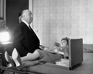 Julie Andrews and Alfred Hitchcock