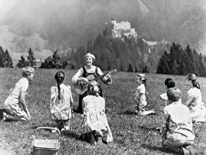 Salzburg Prints: Julie Andrews and Cast Singing in The Sound of Music