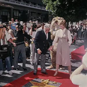 Huty36534 Prints: Julie Andrews Hollywood Walk Of Fame Star Ceremony