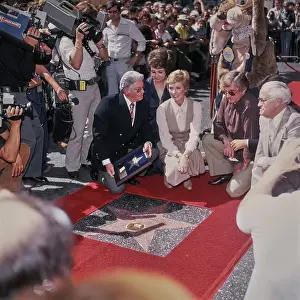 Huty36534 Prints: Julie Andrews Hollywood Walk Of Fame Star Ceremony