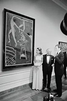 Directors Prints: Julie Eisenhower with Others Viewing Nasturtiums and The Dance by Henri Matisse