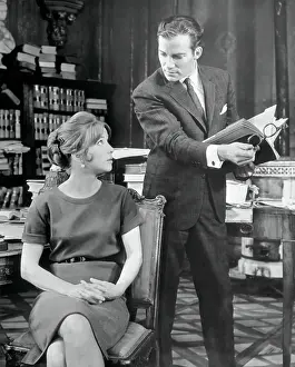 Julie Harris and William Shatner in A Shot in the Dark