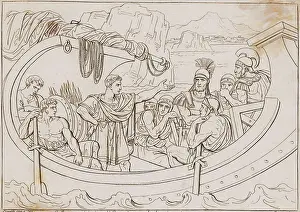 Julius Caesar in Boat with Pirates