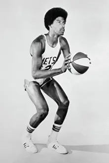 Julius Erving with Basketball