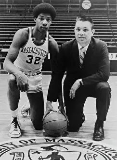 Julius Erving Posing with Jack Leaman
