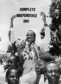 Sovereignty Prints: Julius Nyerere Carried By Supporters