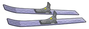 Next To Prints: Jump skis