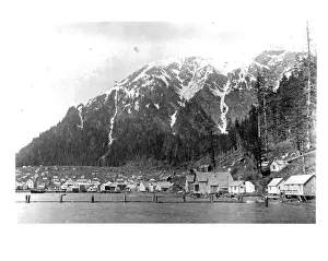 Lac0049 Prints: Juneau, Alaska With Mountains In The Background