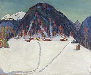 Expressionism Prints: The Junkerboden under Snow, ca 1936-1938. Artist: Kirchner, Ernst Ludwig (1880-1938)