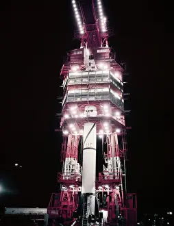 Jupiter-C Rocket Before Launching