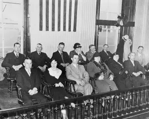 Courtroom Prints: Jury for the Bruno Richard Hauptmann Trial