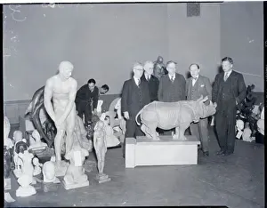 Rhinoceros Prints: Jury of Selection Examining Sculpture