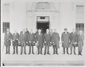 William D Prints: Justices Standing in Front of White House