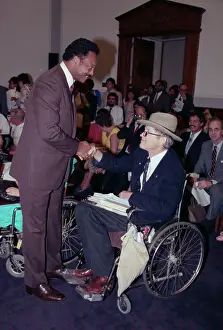 Wheelchair Prints: Justin Dart Greets Jesse Jackson