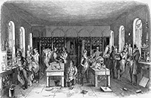 Laboratory Prints: Justus Von Liebig Famous Chemist Woodcut