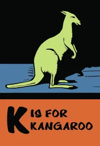 Children Prints: K is for Kangaroo