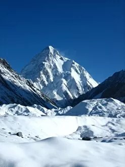 Images Dated 20th August 2009: K2 mountain from Concordia in Karakoram Range