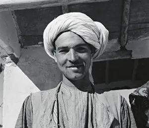 Kabul Prints: Kabul Resident Pausing Along His Travels
