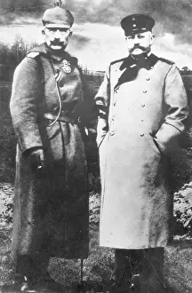 Wilhelm Ii Prints: Kaiser Wilhelm Posing with Paul von Hindenburg
